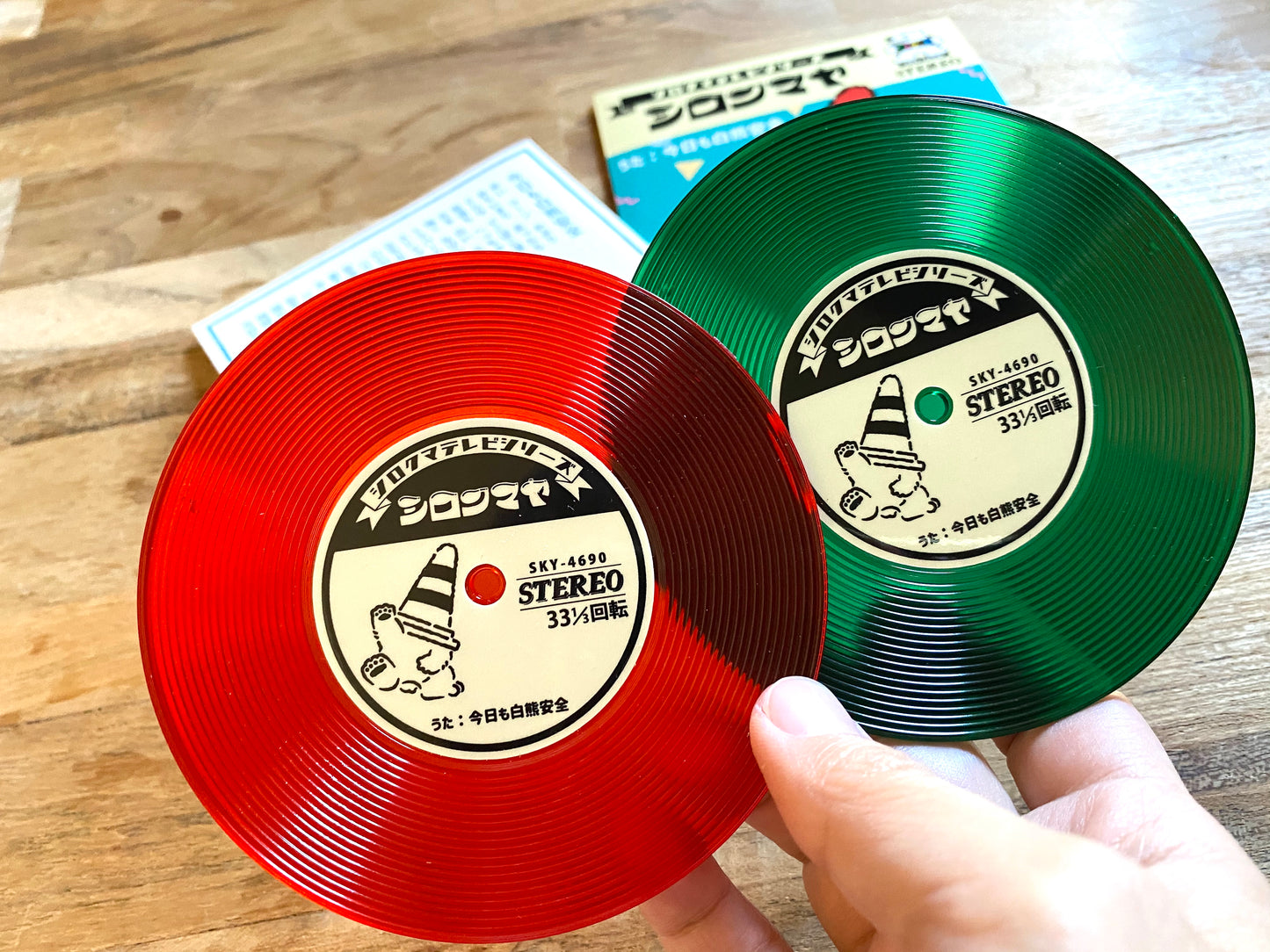 レコード風コースター